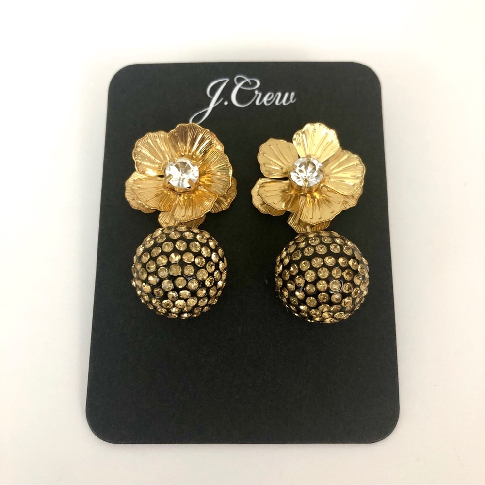 J. Crew Tropical Pavé Drop Earrings